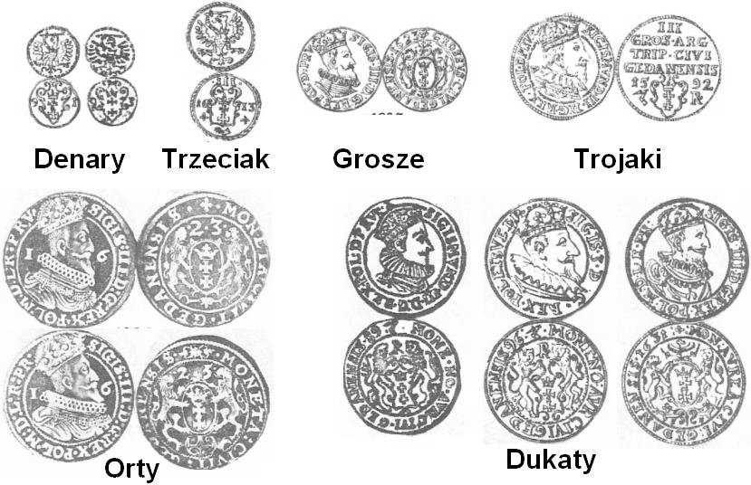 9 Monety Zygmunta III Wazy (1597-1632) W latach 1601-1608 następuje przerwa w pracy mennicy.
