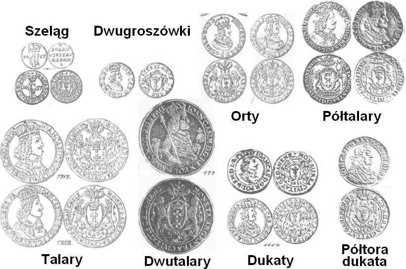 11 Monety Jana Kazimierza (1648-1668) Wojny kozackie i szwedzkie spowodowały rozpoczęcie rządowej dewaluacji i tak w roku 1656 obniżono stopę menniczą do 11-tej dla ortów i do 6-tej dla szóstaków
