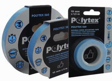 Stosowanie/ uwagi: Zanurz taśmę Polytex 570 w wodzie przez 5-10 sekund. Wyciśnij tak, aby usunąć nadmiar wody, następnie owiń mocno i spiralnie wokół naprawionego przedmiotu.