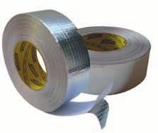 353 48, 75, 100 mm x 50 m Taśma aluminiowa, wzmacniana siatką z włókna szklanego, stosowana do łączenia mat i segmentów izolacyjnych z