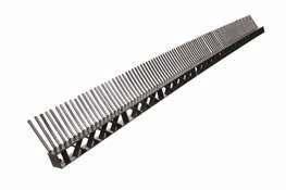 33 DŁUGOŚĆ PASA WYMIARY WYMIARY GRUBOŚĆ OPAKOWANIE Aluminium 1 lub 2 m Standard 120x70x10 mm Plus 170x70x10 mm 0,58 mm 20 szt.