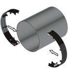FlexTrack 45 Pro / 13 2 Pierścieniowe prowadnice szynowe z pierścieni szynowych ze sztywnymi profilami aluminiowymi.