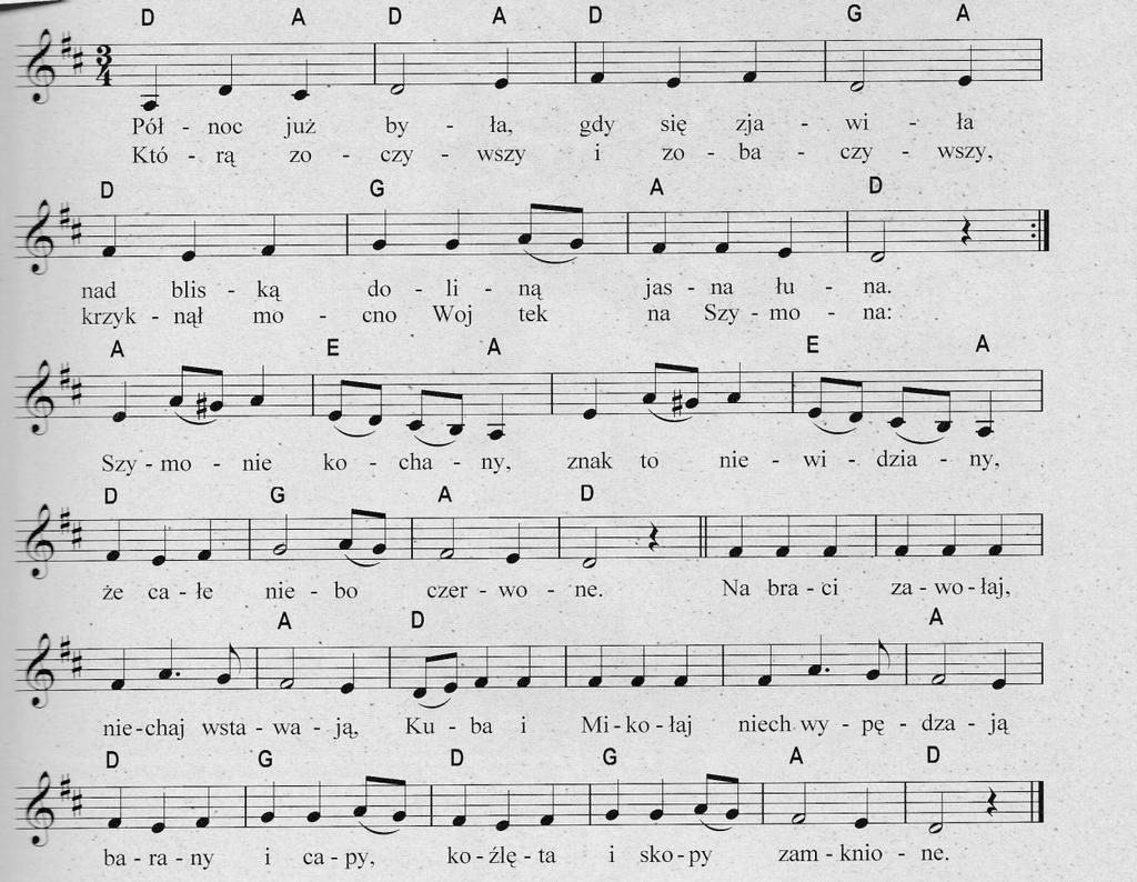 Północ już była Północ już była to pastorałka której melodię podał w Pastorałkach i kolędach z 1843 roku ks. Michał Marcin Mioduszewski.