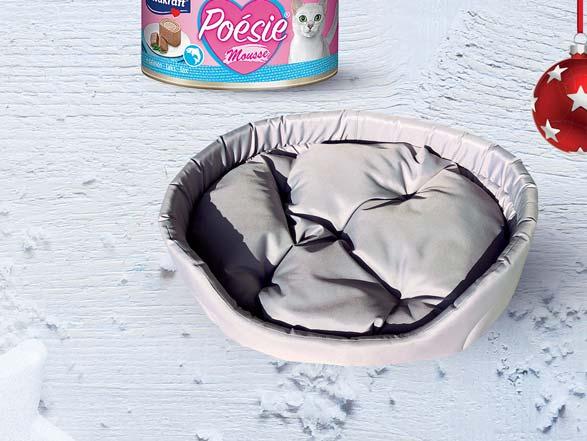 , cena za 100 g = 6,66 zł poduszka w komplecie Mus dla kota 85 g - 1,99/szt.
