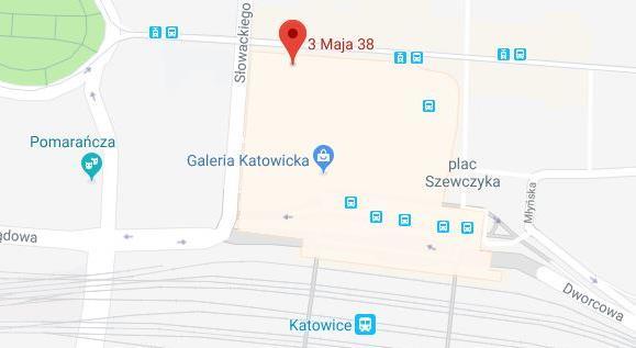 Kamienica przy ul. 3 Maja w Katowicach Kamienica jest zlokalizowana w ścisłym centrum Katowic.