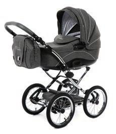 MAXI COSI, AVIONAUT, ROMER, RECARO, KIDDY Specyfikacja modelu: stalowy stelaż innowacyjny system wpięcia MAX-CLICK pompowane, chromowane koła szprychowe 14 miękkie zawieszenie oparte na wahaczach