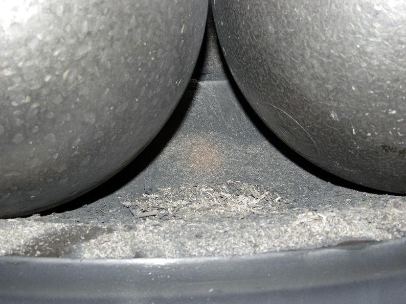 remainder of pure coal (left)