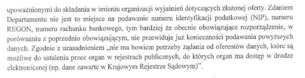 Z kolei we wzorze sprawozdania analogiczna kolumna nie jest już wyszarzona, co oznacza, że należy w niej