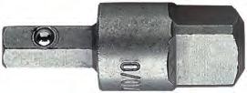 KOŃCÓWKI SERI 1 KOŃCÓWKI SERI 1 KOŃCÓWKI STNDRDOWE SERI 0 ZBIERK 4 MM Końcówka z uchwytem o nasaek, 4mm 1/4'' ES.