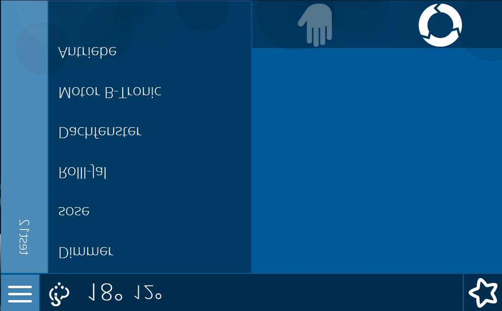 Ekran startowy 1 2 3 4 5 1. Menu 2. Prognoza pogody 3. Temperatura w dzień 4. Temperatura w nocy 5. Przycisk dodawania Ulubionych Podłączenie do zasilania 1.