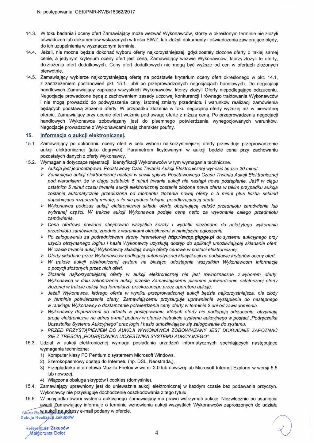 Nr postępowania: GEK/PMR-KWB/1636