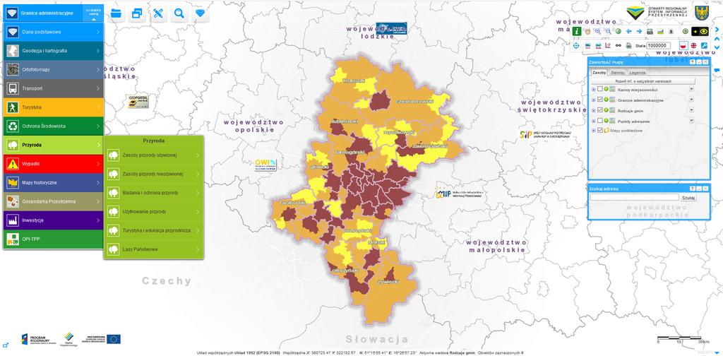 Otwarty Regionalny System Informacji Przestrzennej (ORSIP )