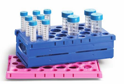 Sprzęt Laborbedarf laboratoryjny Statywy Pop-Up Z PP. Na probówki wirówkowe 15 i/lub 50 ml. Składane, co zapewnia oszczędność miejsca. Łatwe rozkładanie do szybkiego użytku.