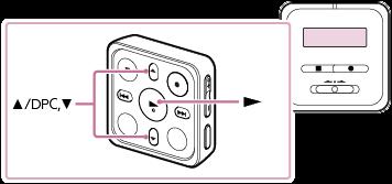 Regulacja szybkości odtwarzania funkcja DPC (Digital Pitch Control) Można regulować szybkość odtwarzania w zakresie od 0,25 do 3,00 razy.