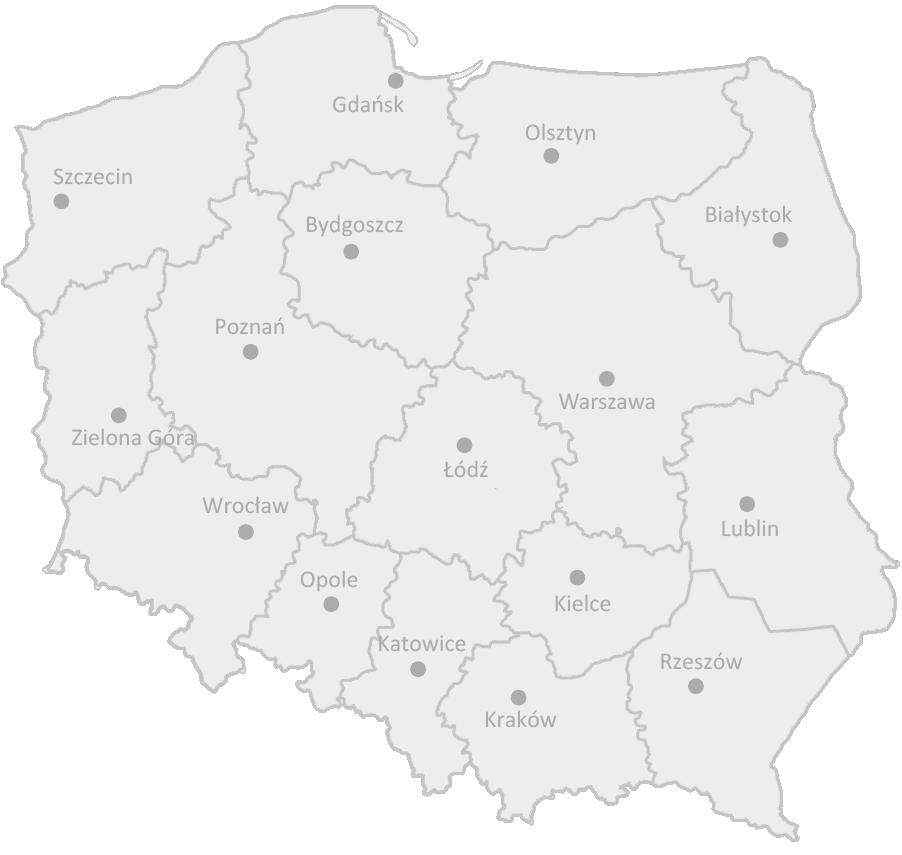 Realizatorzy pilotażu w układzie wojewódzkim Ludnos