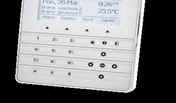 poznaj nasze produkty Manipulatory do sterowania alarmem domowym i automatyką Standardowe manipulatory sprawdzają się w codziennej, podstawowej obsłudze systemu alarmowego.