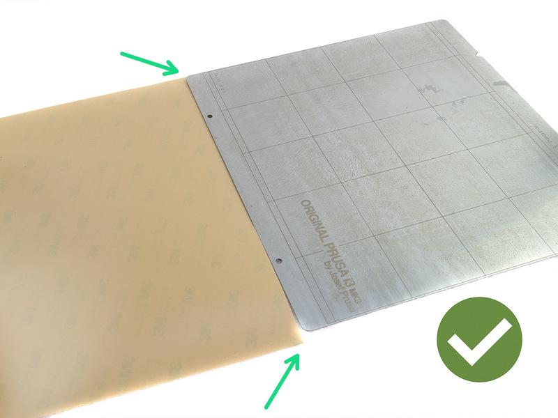 Step 14 Przygotowanie arkusza PEI UWAGA: Najpierw przeczytaj wszystkie instrukcje i postępuj ostrożnie. Jeśli źle przykleisz arkusz PEI to NIE BĘDZIESZ MIEĆ SZANSY TEGO NAPRAWIĆ!