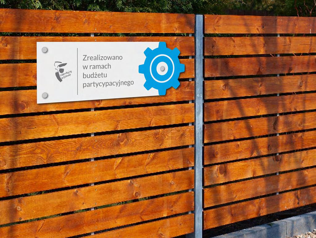 Oznaczanie obiektu poziomego na pobliskim ogrodzeniu opis techniczny na str.