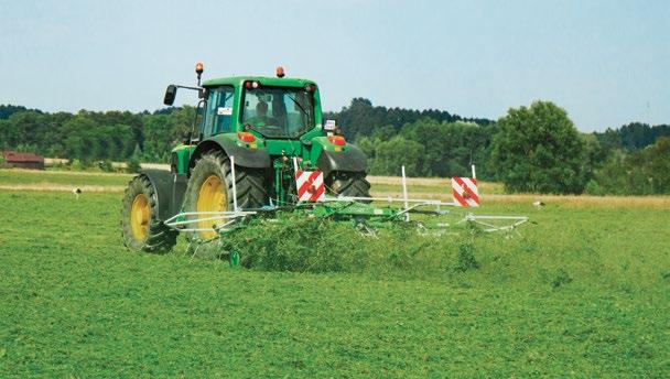 Przetrząsacze karuzelowe P4-471, P4-531, P6-651, P6-771, P4-471 C, P4-531 C, P6-771 C Charakterystyka ogólna Mechaniczna blokada transportowa Siłownik