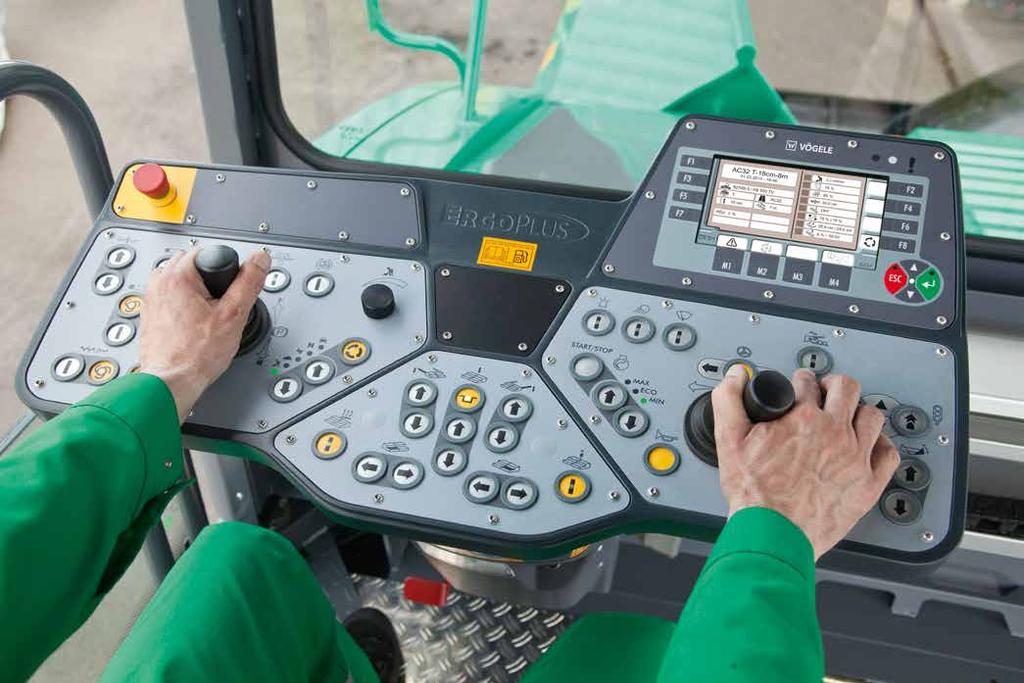 Zapis wszystkich istotnych dla układania parametrów w pamięci. Automatyczne przygotowanie przejazdu po wciśnięciu jednego przycisku.
