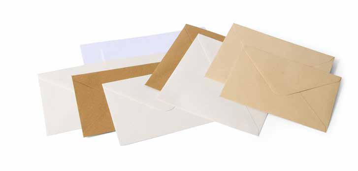 Koperty 120 g/m² z papieru gładkiego i o delikatnej fakturze KOPERTY OZDOBNE