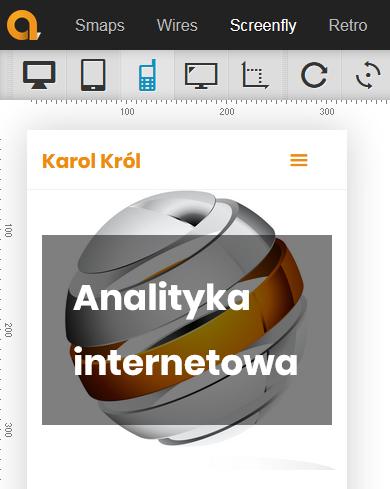 4), uruchamiane w oknie przeglądarki internetowej np. Screenfly (ryc. 5).