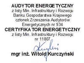 AUDYT ENERGETYCZNY Nazwa zadania Budowa kanalizacji ścieków w aglomeracji Milejów wraz z poprawą efektywności energetycznej na obiekcie oczyszczalni ścieków poprzez zastosowanie energooszczędnych