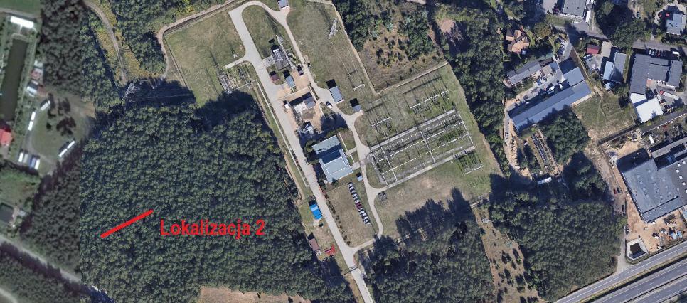 Na rysunku nr 1 pokazano miejsce przeprowadzenia