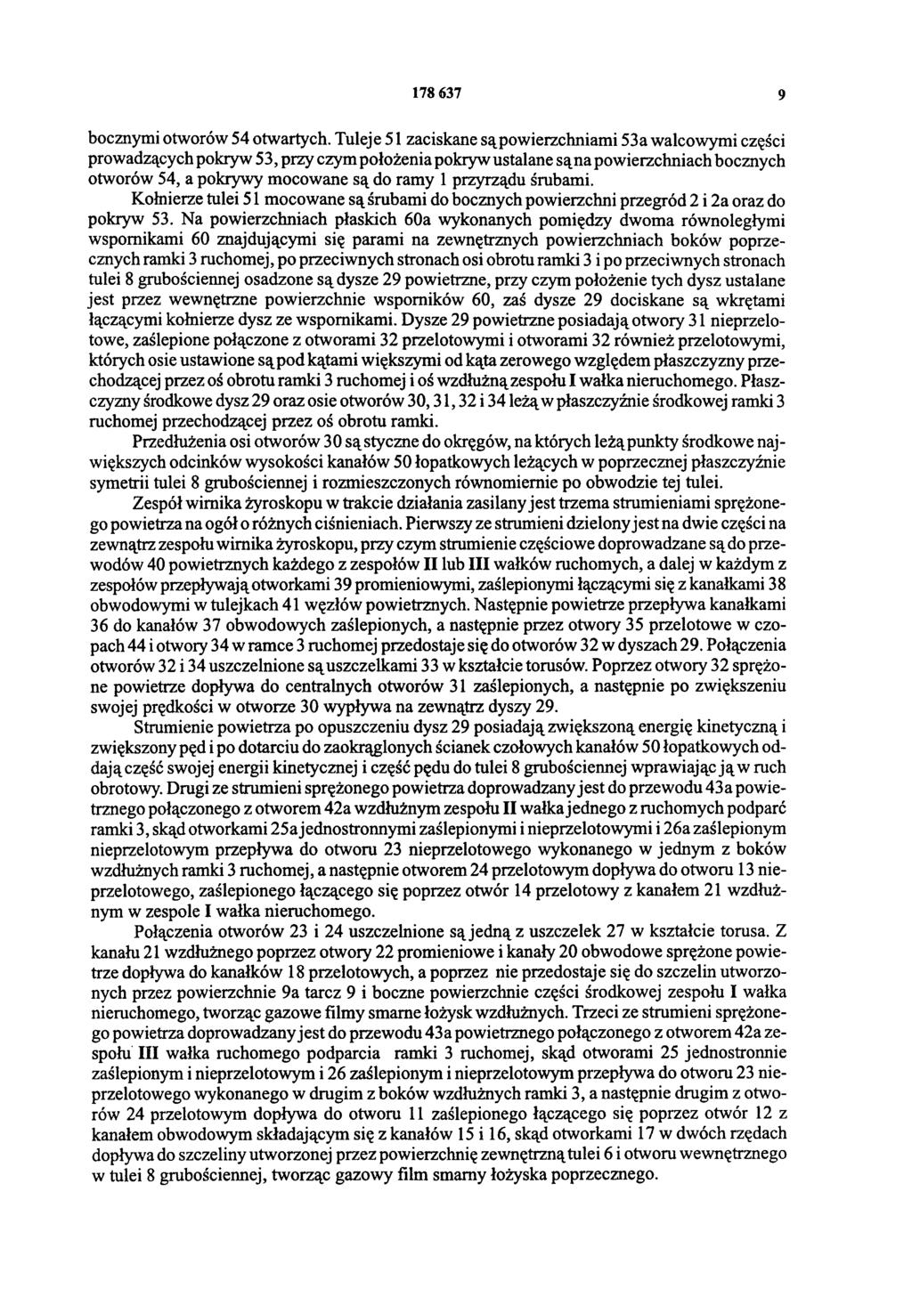 178 637 9 bocznymi otworów 54 otwartych.