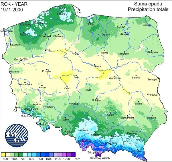 się susza rolnicza, susza hydrologiczna potęgowana brakiem pokrywy śniegu oraz deficyt wody pitnej, zwłaszcza dla mieszkańców gmin Karkonoskich. Ryc.