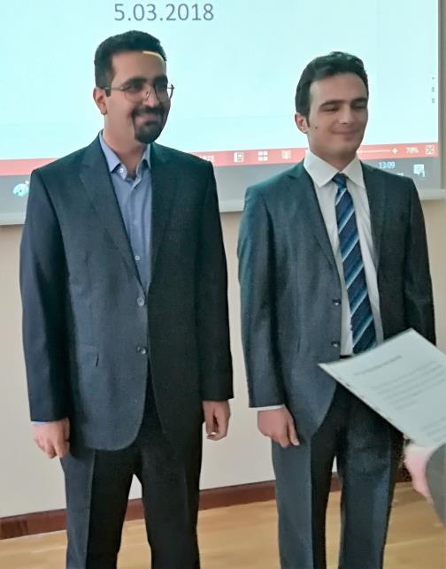 lewej: mgr Piotr Paluch, mgr Bindushree Anand Sesja Sprawozdawcza CBMiM PAN za rok 2017 Tradycyjna Sesja Sprawozdawcza Centrum, tym