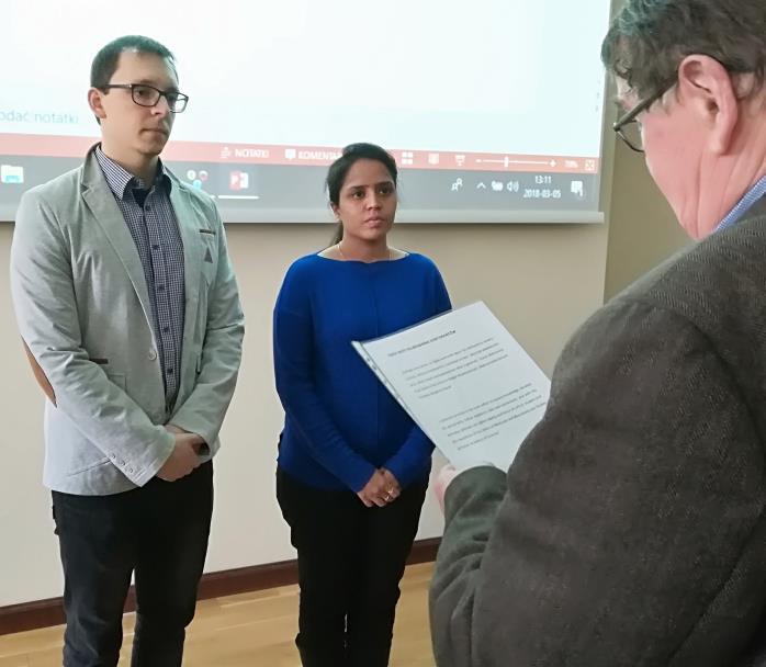 Michalskiemu, założycielowi i pierwszemu długoletniemu dyrektorowi CBMiM PAN. Po otwarciu obrad dyrektor, prof.