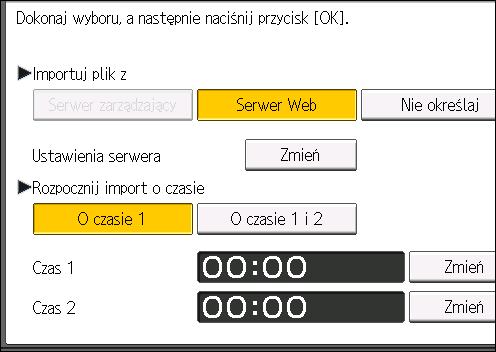 Zarządzanie informacjami urządzenia 1. Należy zalogować się za pomocą panela operacyjnego jako administrator z uprawnieniami administratora użytkowników, urządzenia, sieci i plików. 2.