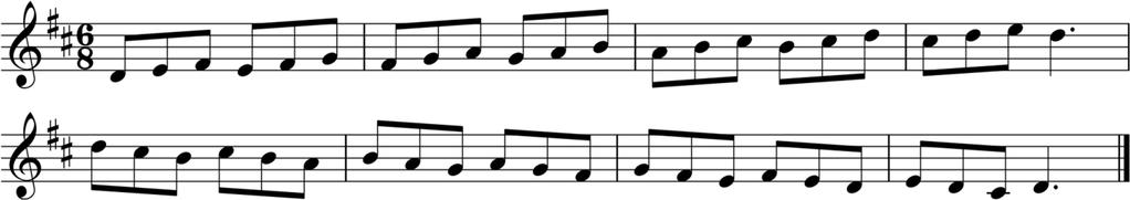 Lekcja 29 data 1. Napisz gamę D-dur i triadę harmoniczną ( bałwanki ). Podpisz trójdźwięki triady. Pamiętaj o znakach przykluczowych! 2. Śpiewaj gamę D-dur w takcie - z taktowaniem na 2, nazwami literowymi.