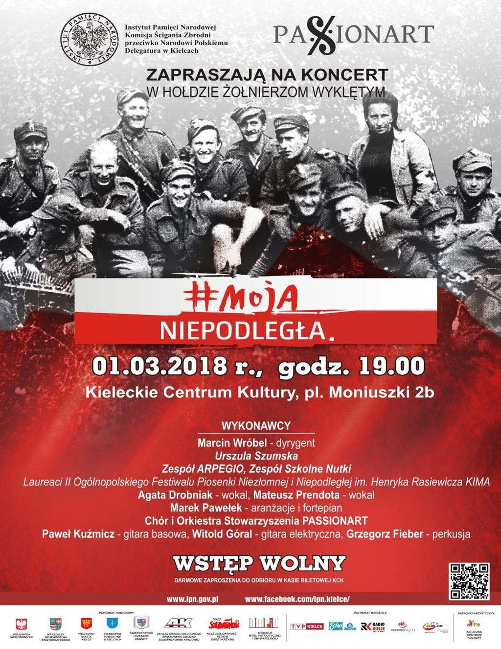 1 marca Moja Niepodległa. Koncert dla mieszkańców woj.
