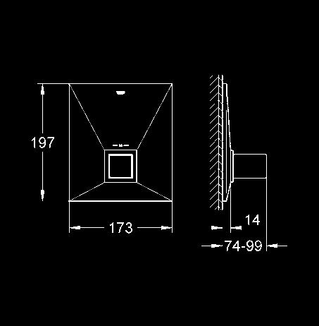 zakryte mocowania) metalowe pokrętła 35 500 000 227,00 GROHE Rapido T uniwersalny podtynkowy element termostatyczny 19 887 000 chrom 599,00 Allure Brilliant bateria centralna z termostatem GROHE