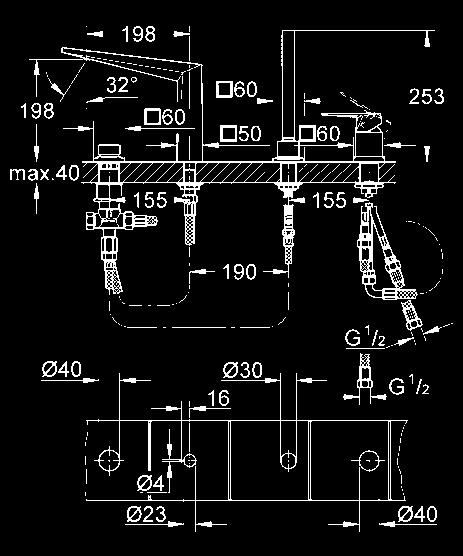 227,00 GROHE Rapido T uniwersalny podtynkowy element termostatyczny 47 780 000 139,00 zestaw przedłużek 27,5 mm do użycia z termostatem centralnym lub prysznicową baterią termostatyczną 47 781 000