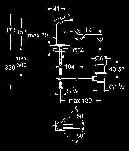 system szybkiego montażu perlator 32 146 000 chrom 462,00 Allure Jednouchwytowa