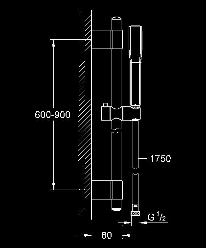 GRANDERA 26 038 000 chrom 209,00 26 038 IG0 chrom / złoty 287,00 Grandera Stick zestaw prysznicowy z