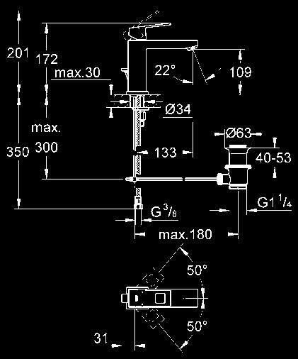 instalacyjny GROHE QuickFix Plus min.