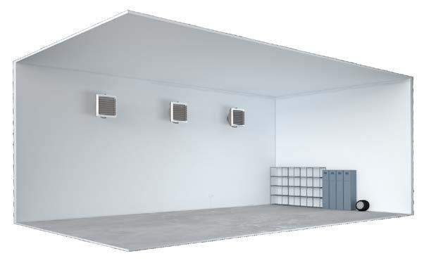 Zalecany odstęp VR MINI 3-7 m VR 1/2/3/VR-D 6-12 m Niezachowanie przy montażu minimalnej odległości 25 cm (VR Mini) oraz 35 cm (VR1/ VR2/VR3/VR-D) od ściany bądź stropu może