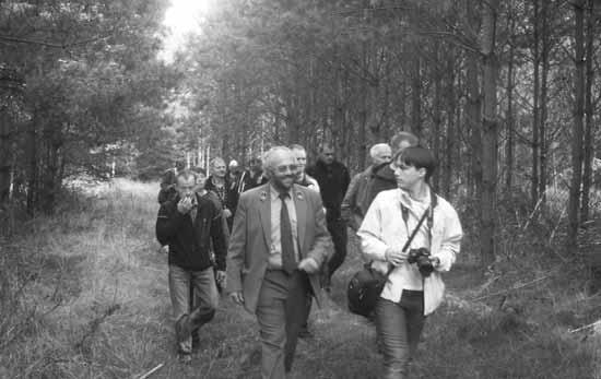 W drugim dniu wizyty goście podzielili się na dwie grupy: grupa myśliwych i leśników udała się do Nadleśnictwa, gdzie zostali powitali przez panią