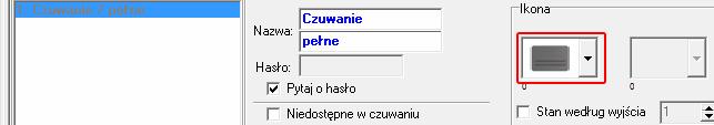 manipulator, włącz opcję NIEDOSTĘPNE W CZUWANIU. 7.