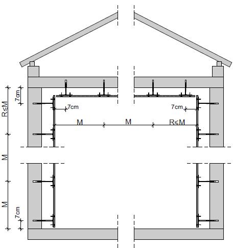 TYPOWE ROZSTAW Y ŁĄCZNIKÓ W 60 X 60 PODWÓJNA