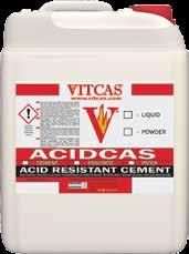 Podczas gdy mieszankę Acidcas Cement można stosować jedynie do łączenia materiałów, materiały Acidcas Patch i Concrete można stosować jako materiały monolityczne tj.