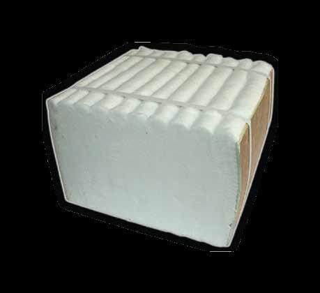MODUŁY Z WŁÓKNA CERAMICZNEGO Ognioodporne moduły z włókien ceramicznych posiadają największy współczynnik izolacyjności możliwy do uzyskania w przypadku włókien ceramicznych.
