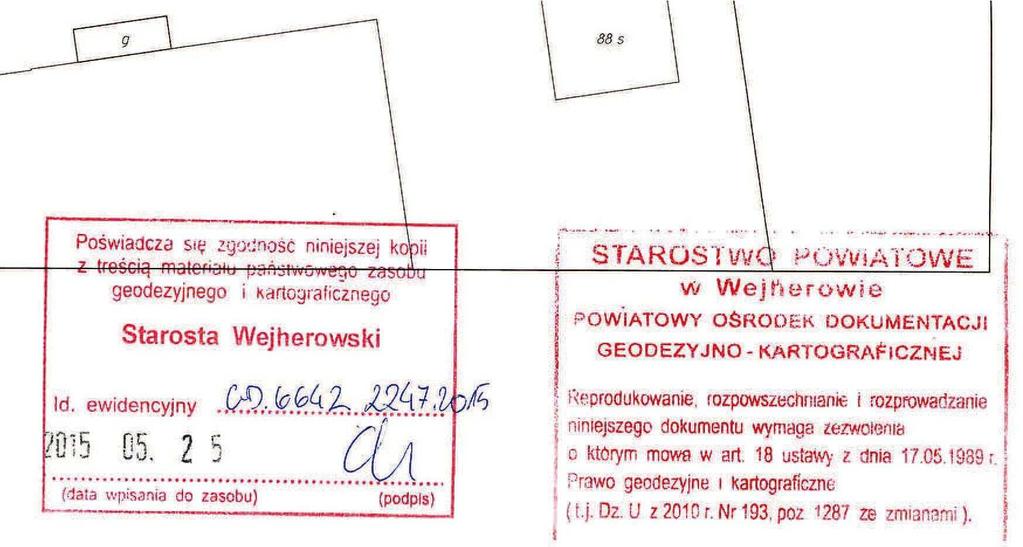 ODNIESIENIA DLA POMIARÓW JEST OŚ PODŁUŻNA WSZELKICH OZNACZEŃ LINIOWYCH NAZWA RYSUNKU OPRACOWANIE x LIPIEC 2015R. RYSUNEK PLANU M-PRO mgr inż.