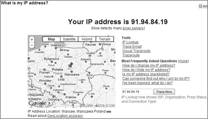 < 18 > Informatyka + otwarcie strony http://whatismyipaddress.
