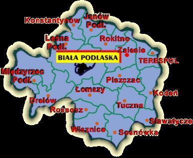 DIAGNOZA PROBLEMÓW SPOŁECZNYCH Powiat Bialski jest usytuowany w północnej wschodniej części województwa lubelskiego.