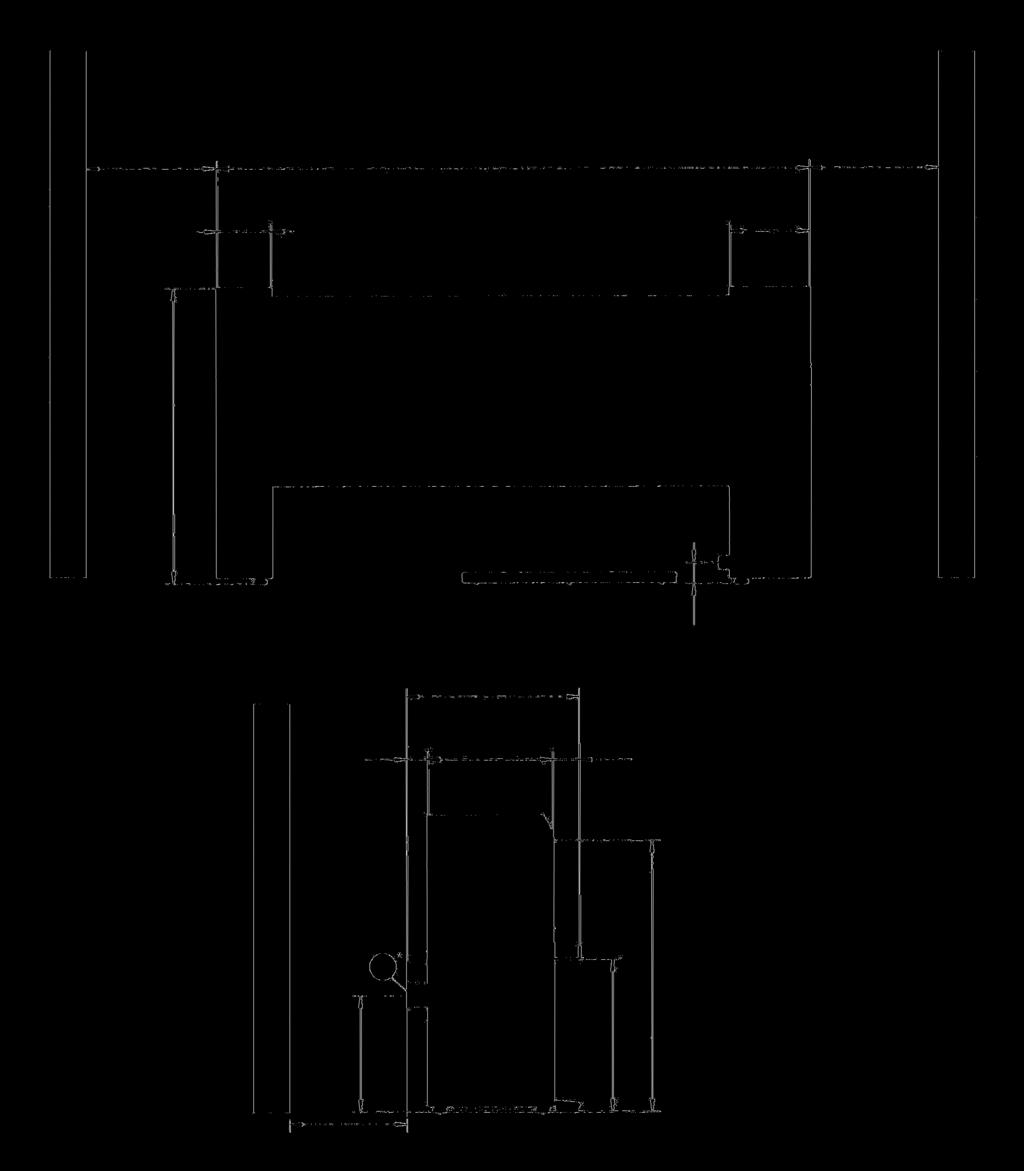 Rysunki techniczne - wymiary w milimetrach Wymiary / Instalacja >600 PM 1210: 1573 PM 1214: 1973 PM 1217: 2233 >600 203 300 79 PM 1210: 1032 PM 1214: 1032 PM 1217: 1110 651 81 470 100*